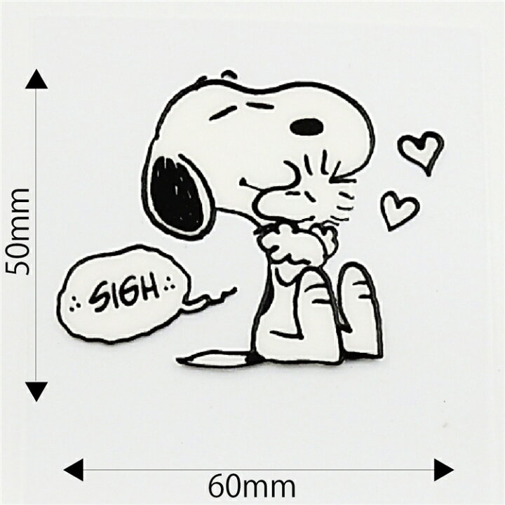 楽天市場 送料無料 スヌーピーとウッドストック ピーナッツ Peanuts Snoopy Friends アルファベットステッカー ハグ 耐熱耐水ステッカー 耐熱100 Pvc H110 W70mm Pks149 Decoste
