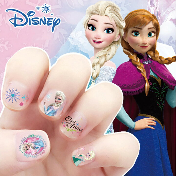 楽天市場 送料無料 Disney プリンセス ウォルト ディズニー アナと雪の女王 Frozen ネイルシール 約12 8cm 34 38枚セット G10 Decoste