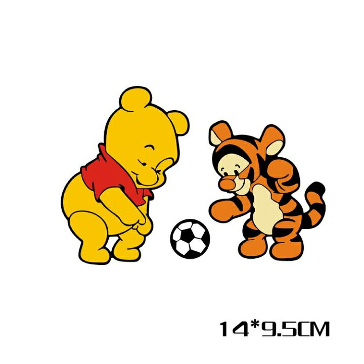 楽天市場 送料無料 くまのプーさん ティガー サッカー ウォールステッカー ディズニー 自動車 バイク用ステッカー カーステッカー Baby In Car 14 9 5cm G15 Decoste