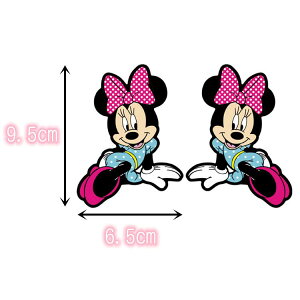 yz~j[}EX (Minnie Mouse)  oCNpXebJ[ J[XebJ[ 9.5*6.5cm EΏ 2Zbg G193