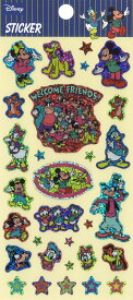 【送料無料】DISNEY ディズニー　ミニステッカー　ミッキーファミリー PVC H200＊W90mm BCD61