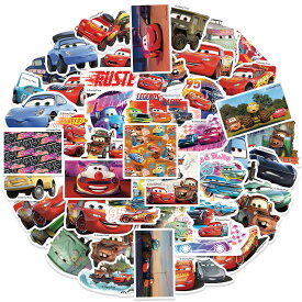【送料無料】ディズニー カーズ cars Disney Pixar Cars Lightning McQueen ウォルト・ディズニー ウォールスッテッカー 壁紙シール wallsticker disney 3～6cm*50枚セット JC1