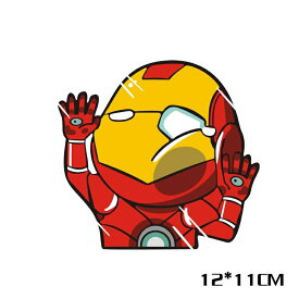 【送料無料】衝突アイアンマン（Iron Man）自動車 バイク用ステッカー カーステッカー 12*11cm G194