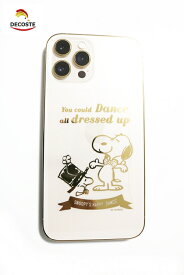 【送料無料】ピーナッツ スヌーピー　シルクハット モバイルデコステッカー ゴールドのメタル感 PVC ケータイ スマホ iPhone アンドロイド カバー シール H110*W71mm PKS111