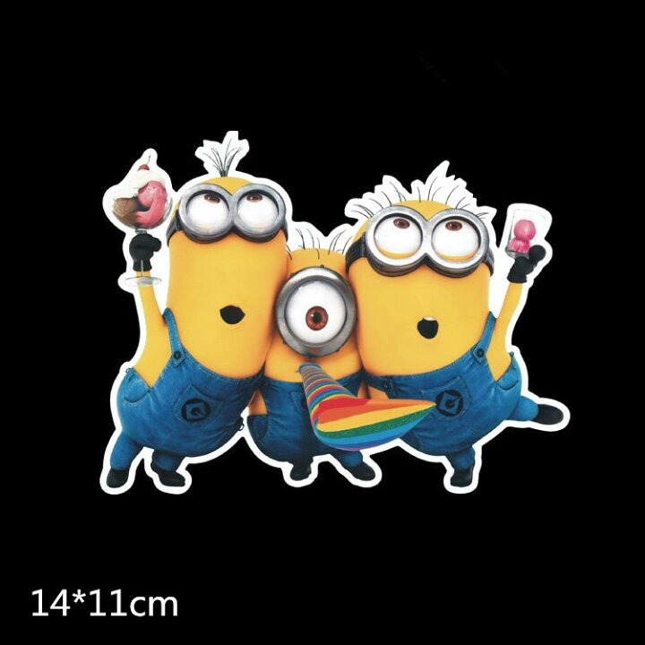 楽天市場 送料無料 Minionsミニオン 自動車 バイク用ステッカー カーステッカー 乾杯ミニオン ティムtim カールcarl トムtom こどもが乗っています Baby In Car 14 11cm K33 Decoste