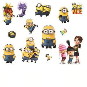 �y���������zMinions�~�j�I���@�e�B���@�t�B���@�J�[���@ DESPOCABLE ME2 �E�H�[���X�e�b�J�[ 25*34cm13�̃Z�b�g #633