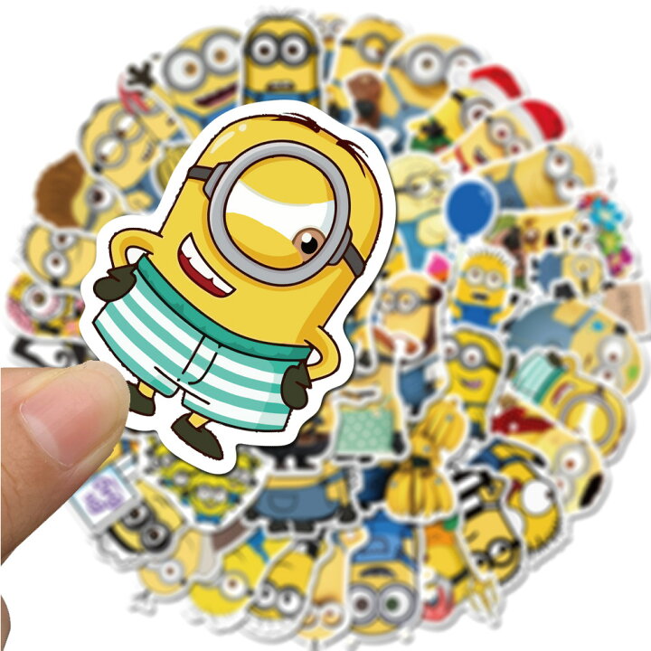 楽天市場 送料無料 ミニオン ステッカー Minions 怪盗グルーの月泥棒 怪盗グルーのミニオン危機一発 怪盗グルーのミニオン大脱走 ウォールスッテッカー 壁紙シール Wallsticker 3 6cm 50枚セット G370 Decoste