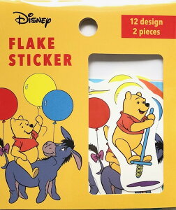 【送料無料】DISNEY ディズニー ウィニー・ザ・プー フレークステッカー くまのプーさん H112*W96*D5mm 12デザイン各2枚 24枚入り DCC43