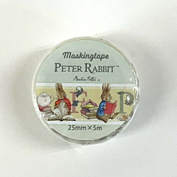 【送料無料】ピーターラビット Peter Rabbit　マスキングテープ　ステッカー 幅35mm長さ5m BOOK　イエロー EPR78