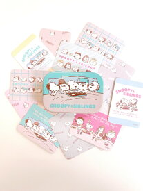 【送料無料】スヌーピー ピーナッツ PEANUTS SNOOPY&FRIENDS　缶ケースステッカー　スヌーピーブラザー　12柄各3枚入り 合計36枚 　W43×H62×D18mm PPH17