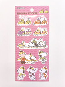 �y���������z�X�k�[�s�[�X�C�[�c �s�[�i�b�c PEANUTS �\���Ĕ�������@�a���X�e�b�J�[�@�ց@2025 PVC H200*W90mm PKS333