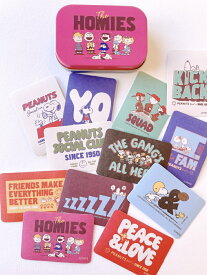 【送料無料】スヌーピー ピーナッツ PEANUTS SNOOPY&FRIENDS　缶ケースステッカー　スヌーピー75　12柄各3枚入り 合計36枚 　W43×H62×D18mm PPH18