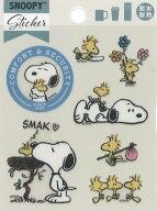 【送料無料】SNOOPY スヌーピー Snoopy 耐熱耐水ステッカー ウッドストック Woodstock 水に強い 貼っては…