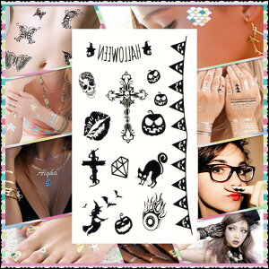 nEB@ڂ@hN@\ˁ@NlR@@̌Â@HALLOWEEN ^gD[V[ 6*10cm wm335