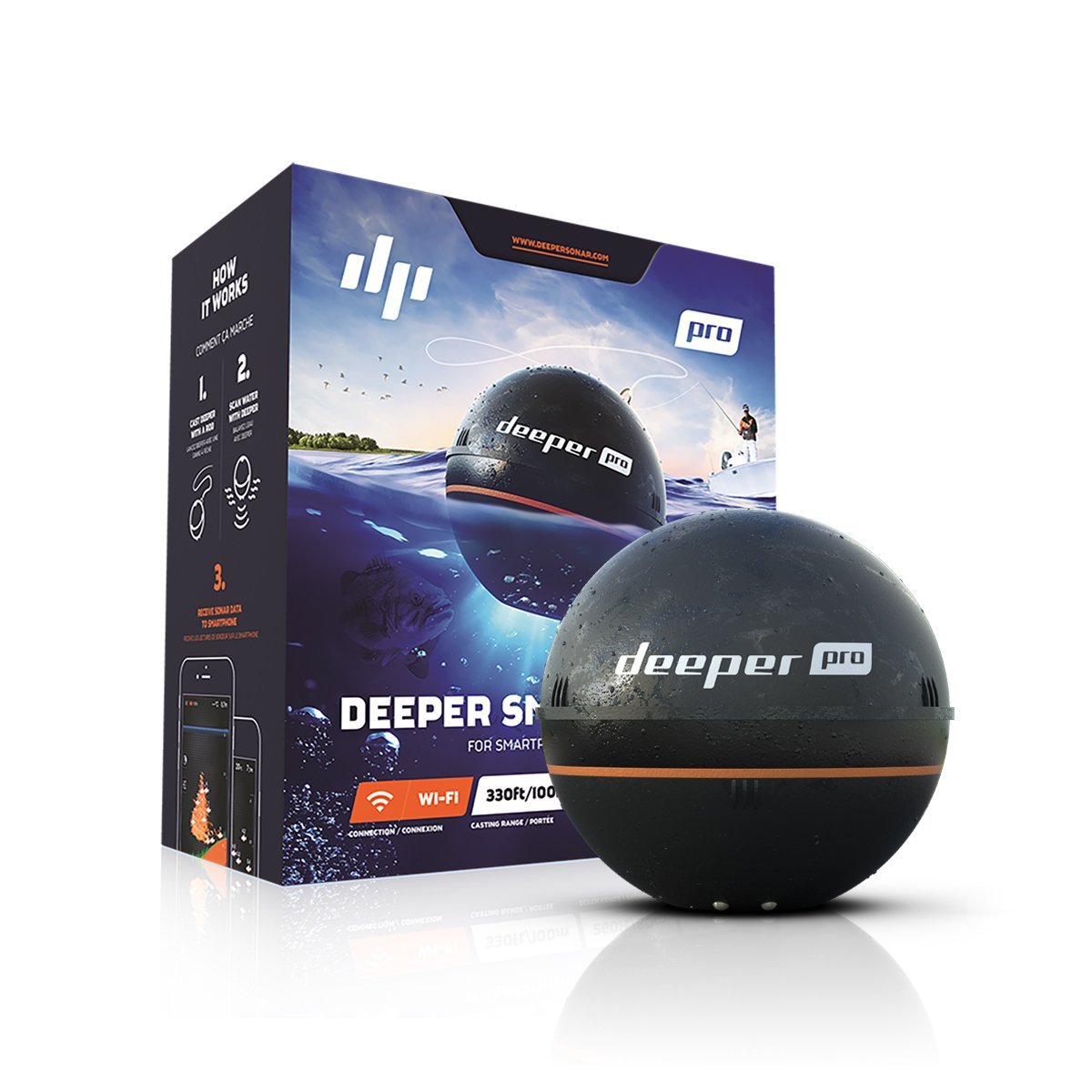 楽天市場】Deeper Pro(ディーパー プロ) ワイヤレススマート魚群探知機 