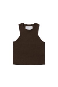 Crewneck Knit Tanktop - BROWN (12610530) Todayful(�g�D�f�C�t��)