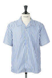 Multi Stripe Open collar shirt -WHITE(VJS1344) Vanquish(ヴァンキッシュ)