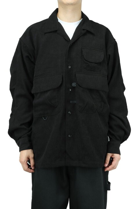 楽天市場】【40%OFF】TECH FISHERMANS OPEN COLLAR SHIRTS - BLACK (BE 