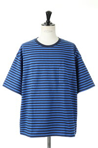 BAGGY TEE S/S COTTON BORDER JERSEY-NAVY BLUE(F274001C) [BP] First Down -Men-(�t�@�[�X�g�E�_�E��)First Down