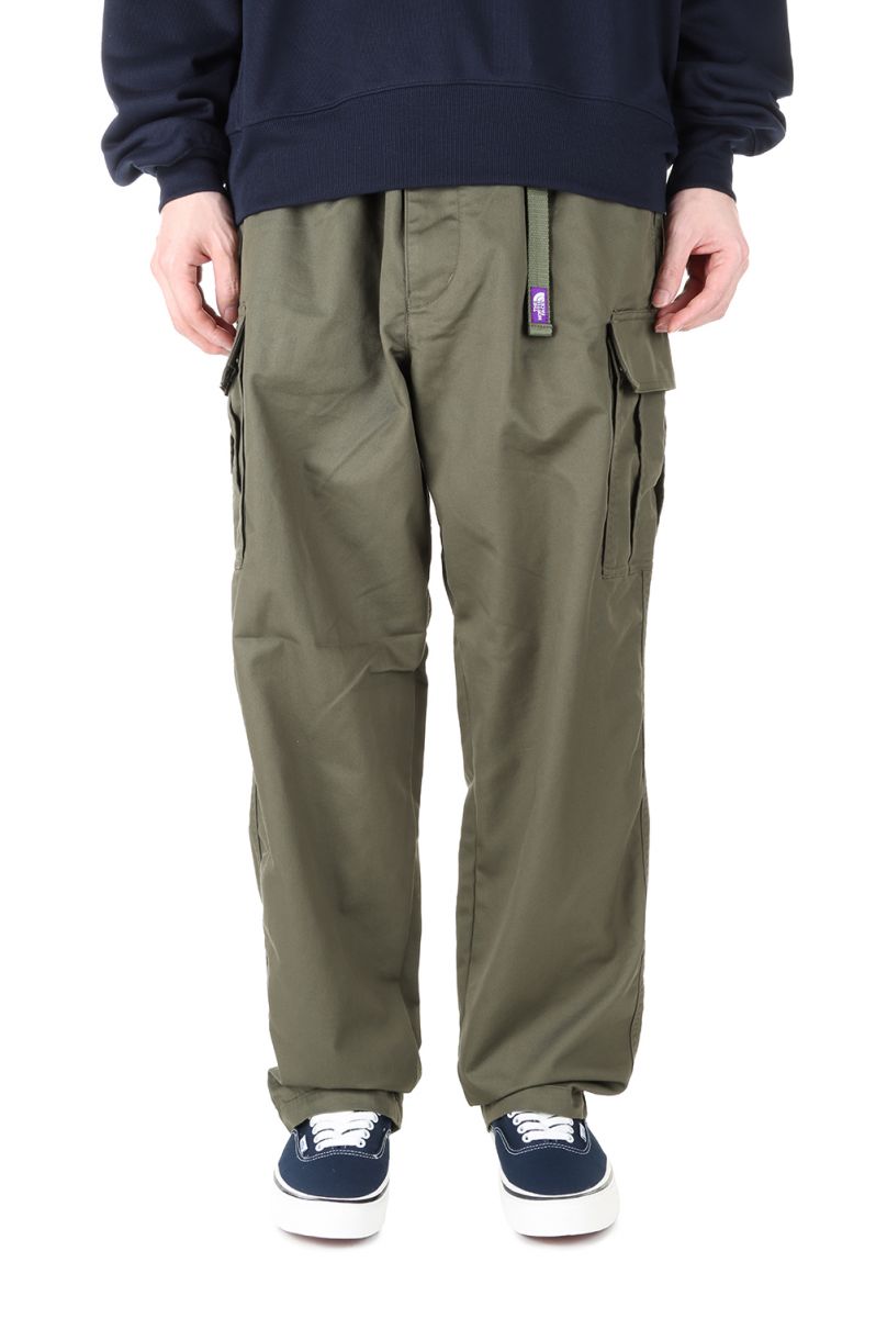 Stretch Twill Cargo Pants - Khaki NT5202N The Purple North ノースフェイス Face Men ご注文で当日配送 ザ Label パープルレーベル 大きな割引