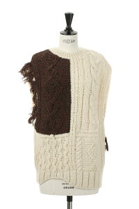 Patchwork Handknit Vest (12220507)Todayful(�g�D�f�C�t��)