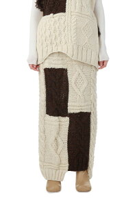 Patchwork Knit Skirt (12220801)Todayful(�g�D�f�C�t��)