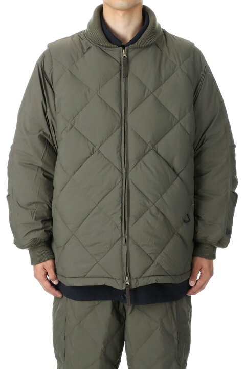 楽天市場】TECH 4WAY QUILT DOWN JACKET - OLIVE GREEN (BW-26022W 