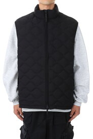 TECH QUILT STAND COLLAR LINER VEST - BLACK (BJ-24022W) DAIWA PIER39(ダイワ ピア39)