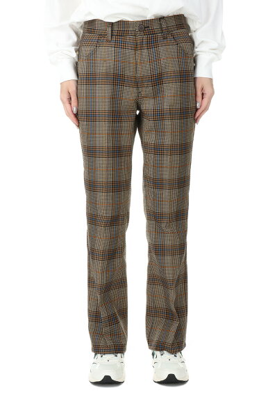 【P10倍】PLAID PANTS/BROWN(22AMSPA03) Shinzone(シンゾーン)
