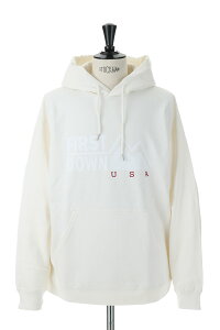 �yP5�{�zPRINT HOODED COTTON SWEAT/WHITE(F372004C) [BP] First Down -Men-(�t�@�[�X�g�E�_�E��)First Down