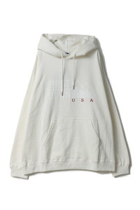 PRINT HOODED COTTON SWEAT/WHITE(F372004C) [BP] First Down -Men-(�t�@�[�X�g�E�_�E��)First Down