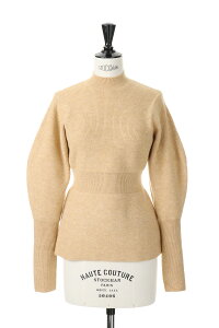 Puffsleeve Peplum Knit -CREAM(12220530)Todayful(�g�D�f�C�t��)