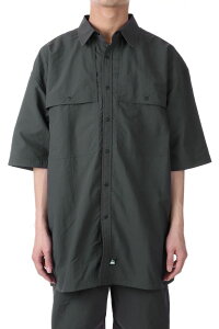 RIVERSHIRTS S/S Re;CONHny?TASLANRIPNYLON -CHARCOAL GRAY(F491003) [BP] First Down -Men-(�t�@�[�X�g�E�_�E��)First Down