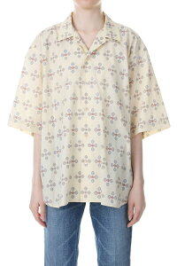 �yP5�{�zPRINT HALF SLEEVE SHIRT -Red x Cream (23SS-17-H) Jun Mikami(�W�����~�J�~)
