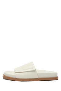 Leather Slide Sandals -WHITE (12311001) Todayful(�g�D�f�C�t��)