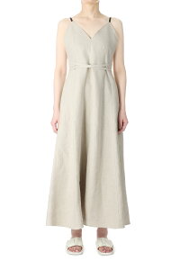 Linen Flare Camisole Dress(E23SS/D-02/01) EBONY(�G�{�j�[)