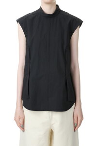 Standcollar Sleeveless Shirts -BLACK (12320410) Todayful(�g�D�f�C�t��)