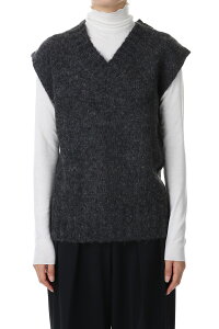 Mottle Yarn Knit Vest -CHARCOAL GRAY (12320516) Todayful(�g�D�f�C�t��)