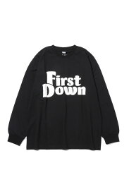 【30%OFF】L/S TEE #2 COTTON JERSEY -BLACK(F572035) [BP] First Down -Men-(ファースト・ダウン)First Down ファーストダウン メンズ