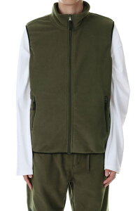 �yP5�{�zMICRO FLEECE VEST -OLIVE(F542017) [BP] First Down -Men-(�t�@�[�X�g�E�_�E��)First Down