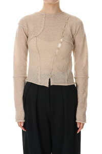 Asymmetry Sheer Knit -NATURAL (12320501)Todayful(�g�D�f�C�t��)
