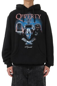 �yP10�{�zANDROID PRINT HOODIE(24SS28CS309)-BLACK- doublet(�_�u���b�g)