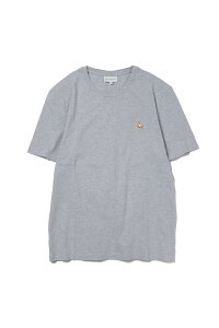 �yP5�{�zCHILLAX FOX PATCH REGULAR TEE SHIRT - LIGHT GREY MELANGE(LM00110KJ0008) Maison Kitsune -Men-(���]���L�c�l)