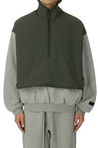 Nylon Fleece Mockneck Sweater/Dark Heather / Ink(202SP244303F) ESSENTIALS(�G�b�Z���V�����Y)