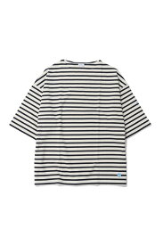 【P5倍】WIDE BODY BOAT NECK S/S P.O. - ECRU / MARINE (#B263) ORCIVAL - Men -(オーシバル)