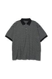 BEATNIK BORDER POLO SHIRT-BLACK-(PC-006-2787) Porter Classic(ポータークラシック)