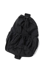 【16時までのご注文で最短翌日発送】Nylon Gather Bag - BLACK(12411016) Todayful(トゥデイフル)