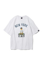 Newyork Yankees Boy T-shirt / White(ML2411101Y) Applebum(アップルバム)