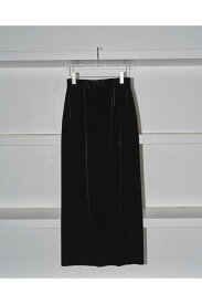 【ご予約会開催中】Pencil Velour Skirt -BLACK (12420804) Todayful(トゥデイフル)