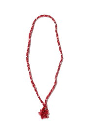 H/W HAGIRE NECKLACE / RED #A (PC-011-2244) Porter Classic(ポータークラシック)